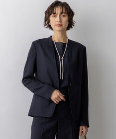 23区 【先行予約】アイアスマットストレッチ ノーカラージャケット