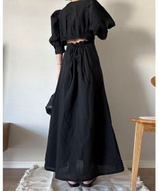 Green Parks AnriettMusee バックカットワークワンピース