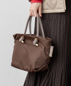 23区 VIOLAｄ’ORO ナイロン トート バッグ ダークブラウン系