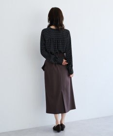 YECCA VECCA タックリボンナロースカート