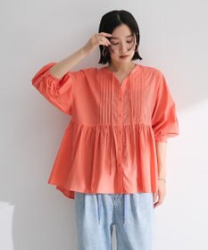 Green Parks ピンタックブラウス