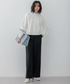 23区 【VERY3月号掲載/洗える】TRコンフォートストレッチ ワイドパンツ