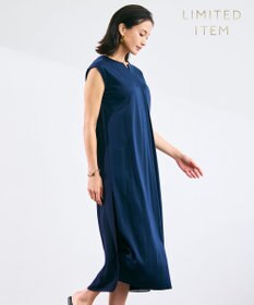 BEIGE， 【WEB限定・洗える】MELISSA / バックシフォンスキッパーロングワンピース