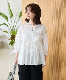 Green Parks ピンタックブラウス