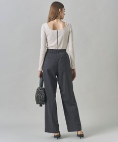 ICB 【洗える】【OUR WACOAL コラボ】カップイン スクエアネックロングTシャツ