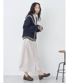 earth music&ecology セーラーニットカーディガン