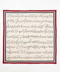 自由区 レターラージ スカーフ