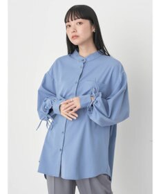 earth music&ecology リボンポイントシャツチュニック