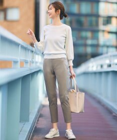 ANY SIS 【撥水機能】サテンストレッチビューティー パンツ