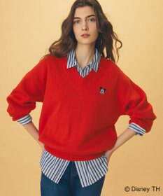 ANY 【ディズニー】ミッキーマウス／スウェットライクニット