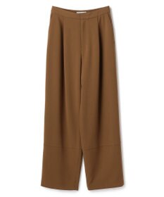 BEIGE， GYPSUM / シルキータッチ セミワイドタックパンツ