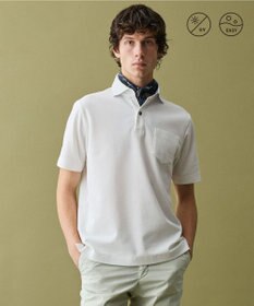 JOSEPH ABBOUD 仕事も休日も【日本素材・オーガニックコットン使用】クールビズ ダディポロ ホワイト系