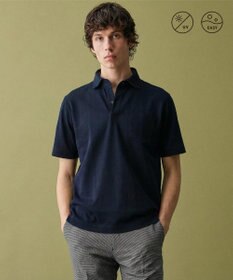 JOSEPH ABBOUD 仕事も休日も【日本素材・オーガニックコットン使用】クールビズ ダディポロ ネイビー系7