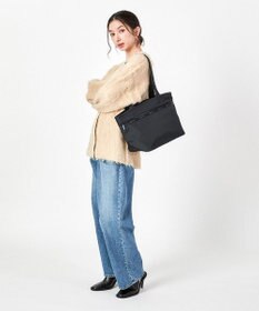 LeSportsac TWO HANDLE ZIP TOTE/リサイクルドブラックJP