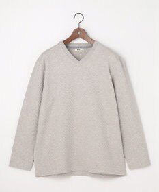 JOSEPH ABBOUD 【キングサイズ・上質な肌触りと美しい光沢感 】ブロックリンクス 長袖Ｔシャツ　26SSモデル