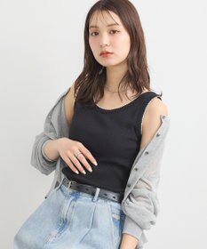 earth music&ecology ピコトリミングタンクトップ