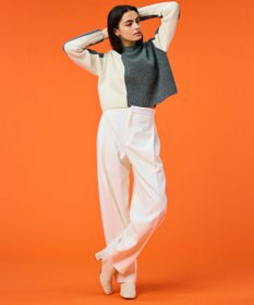 BEIGE， LAURIERS / ウールカシミヤバイカラーニット