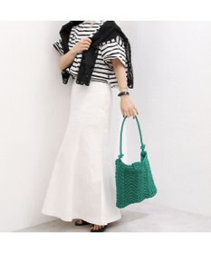 UNBILLION カシュカシュ cachecache / 山波編みトート カゴバッグ