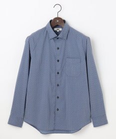 JOSEPH ABBOUD 【ストレッチ・洗える】ストレッチ プリント シャツ ネイビー系5