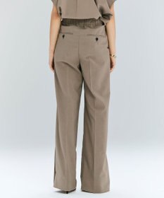 BEIGE， 【洗える/接触冷感/速乾/UVケア対応・Precious ９月号掲載】BATEAU / イージーウエストサイドスリットタックパンツ