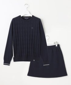 23区GOLF 嬉しいセット企画【ニット＋リバーシブルスカート】【WOMEN】 カラーニットアップ