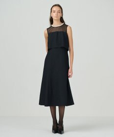 GRACE CONTINENTAL ジャガードフレアドレス