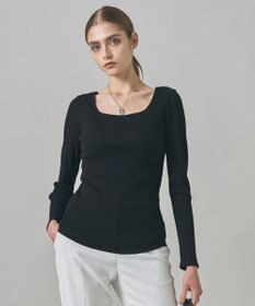 ICB 【洗える】【OUR WACOAL コラボ】カップイン スクエアネックロングTシャツ