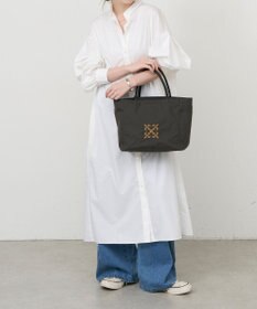 russet 【モノグラム刺繍】コーデュラナイロントートバッグ（CE-1776）