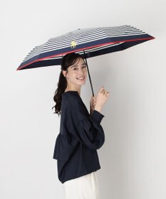 MOONBAT POLO RALPH LAUREN(ポロ ラルフローレン)ポロポニー ボーダー 折りたたみ傘 簡単開閉