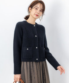 組曲 L 【加藤ローサさん着用】フラッフィーファーニット ジャケット