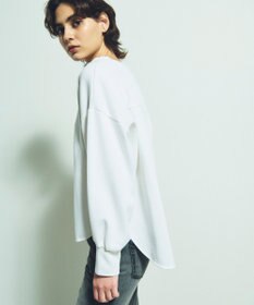 GRACE CONTINENTAL フロッキーロゴプリントトップ