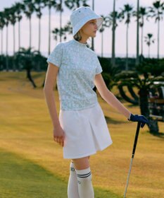 23区GOLF 【WOMEN】無地×総柄2WAYリバーシブルバケットハット