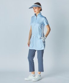 FILA GOLF／marie claire 【Marie claire sports】ロゴ柄ハーフジップチュニック