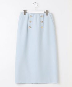 自由区 【洗える】オックスストレッチストレート スカート