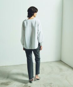 GRACE CONTINENTAL フロッキーロゴプリントトップ