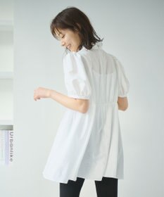 #Newans 【ANSWER for 骨格ウェーブ】フリルカラーパフスリーブチュニック