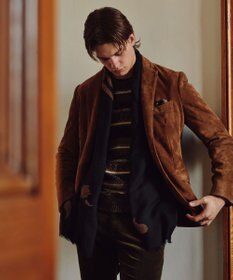 JOSEPH ABBOUD 【やぎ革ゴートスウェード/軽量/ソフト/ストレッチ】ゴートスウェード ジャケット