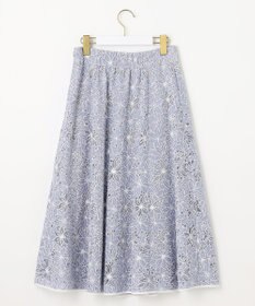 ANY SIS S 【洗える】フラワーレーシーオパール スカート