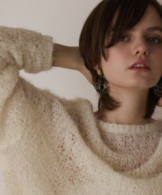 GRACE CONTINENTAL フィルムヤーンニットトップ