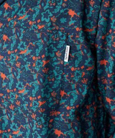 OP／FILA 【Ocean Pacific】プリント長袖オープンネックシャツ