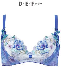 WACOAL 【リボンブラ 脇すっきり】 ブラジャー 脇高設計 着やせシルエット 動いても谷間キープ Gカップまで対応 大きいサイズ レディース BXB483 /ワコール