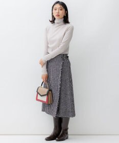 23区 L 【洗える】ウーステッドウール タートルネック ニット