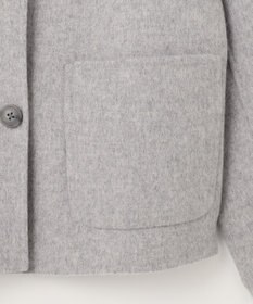 J.PRESS LADIES 【リバーシブル】ウールナイロンリバー スタンドカラー コート