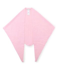 UNFILO 【WEB/一部店舗限定】ふわふわニット 三角ストール ピンク