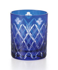 aito製作所 江戸切子 小花剣矢来紋 ロックグラス