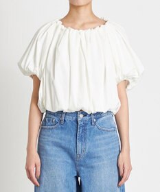 NAVE 【Nave 　洗える・接触冷感】クロップドジャージーブラウス