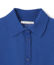 BEIGE， 【洗える・Oggi10月号掲載】MILANO / リネン混シアーポロカラーニット