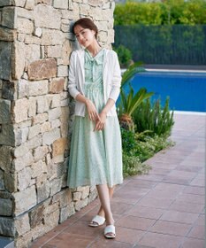 Tiaclasse L 【小倉優子さん着用】【洗える】サマーニットショートパーカー