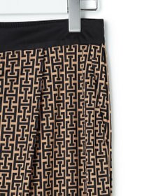 ICB L 【30th ANNIVERSARY】 モノグラムプリントスムース ワイドパンツ