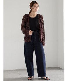 Te chichi レースジップアップフーディー